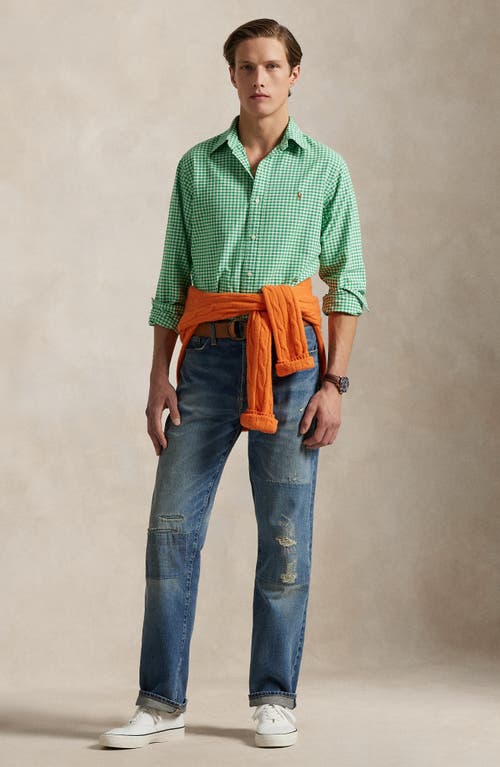 Polo Ralph Lauren Gingham Classic Fit Oxford Button-down Shirt In Green