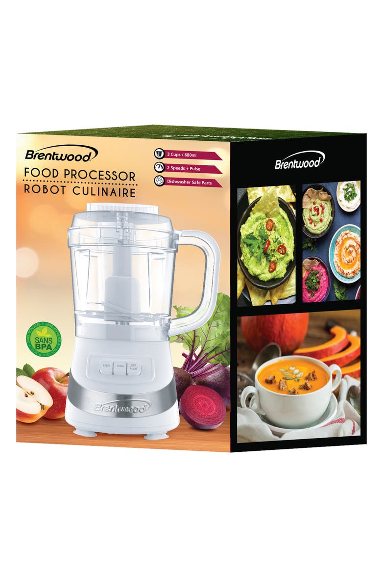 FP-549W 3-Cup Food Processor in White, Alternate, color, White