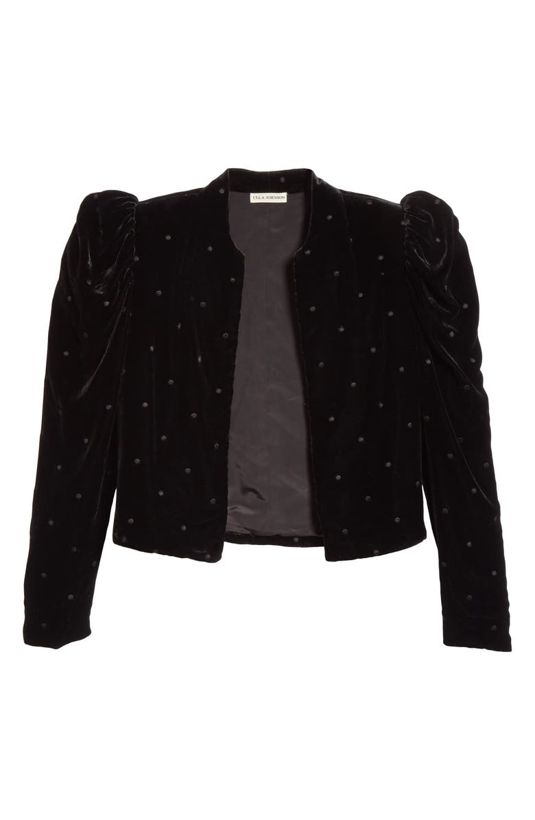 Ulla Johnson Orli Dot Velvet Blazer, Alternate, color,
