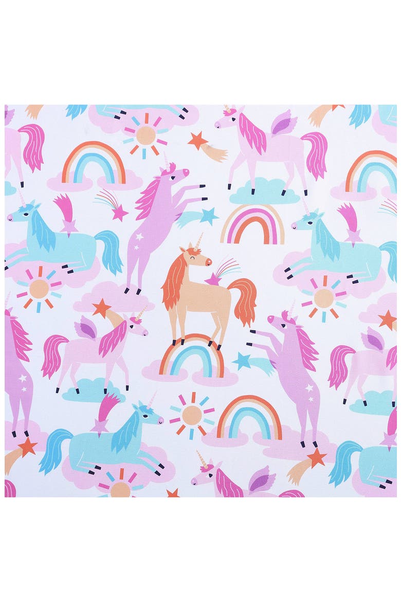 Unicorn Print Microfiber Sheet Set, Alternate, color, BRIGHT PINK