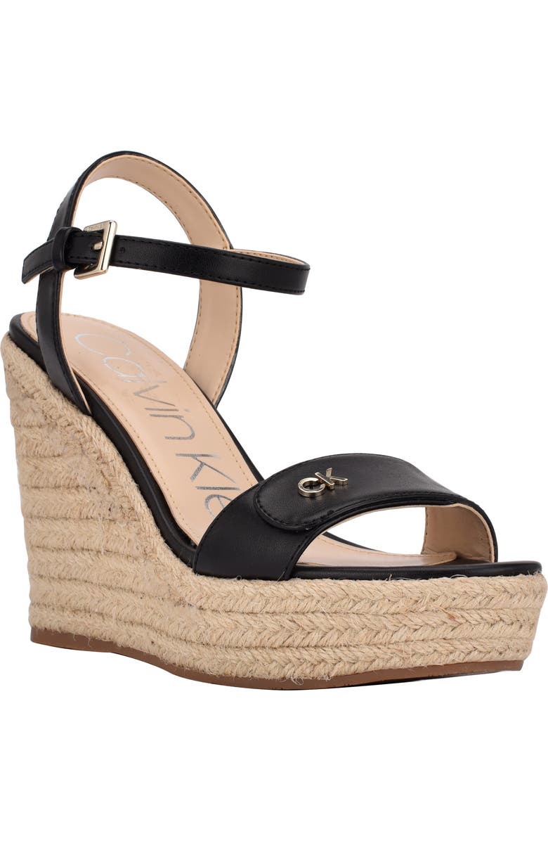 Calvin Klein Hamal Espadrille Wedge Sandal, Main, color,