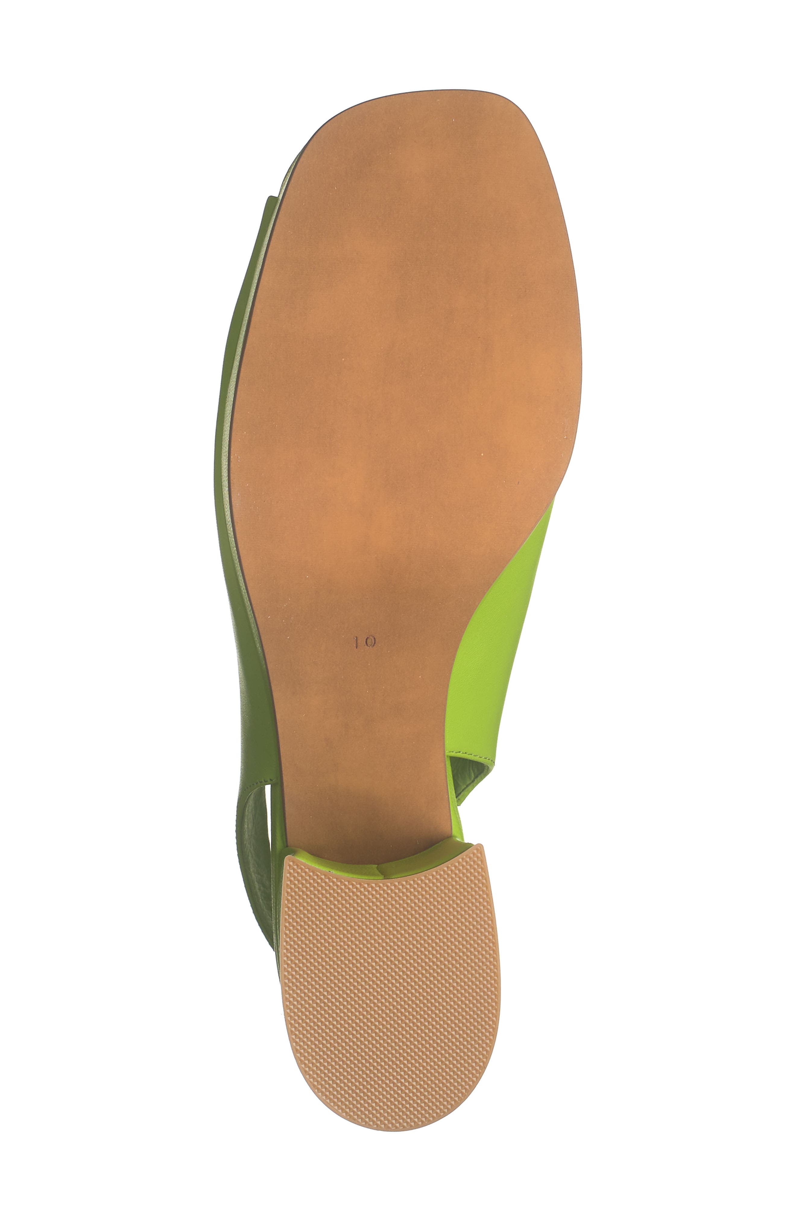Extendo Platform Slingback Sandal, Alternate, color, GREEN LEATHER