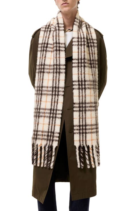 Narrow Check Scarf