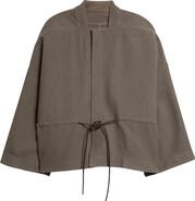 Rick Owens Sail Oversize Wool Flannel Jacket