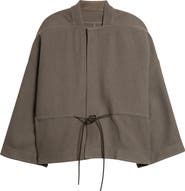 Rick Owens Sail Oversize Wool Flannel Jacket