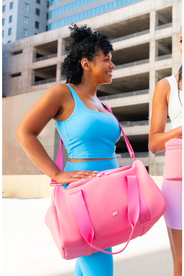 Barbie™ Seoul Neoprene Duffle Bag, Alternate, color, BRIGHT PINK