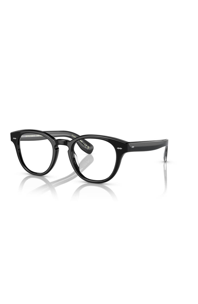 Oliver Peoples 50mm Round optical glasses, Main, color, Black