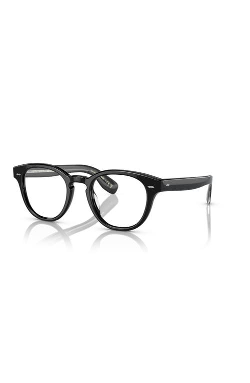 Oliver Peoples 50mm Round Optical Glasses In Black