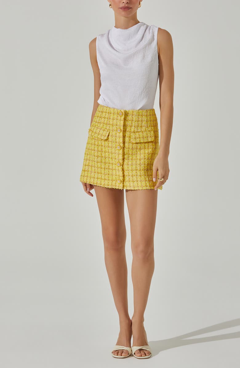 ASTR the Label Texture Drape Satin Top, Alternate, color, 