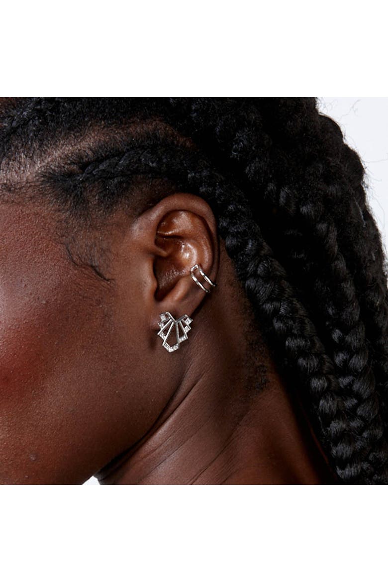 Chrysler Studs, Alternate, color, Sterling Silver