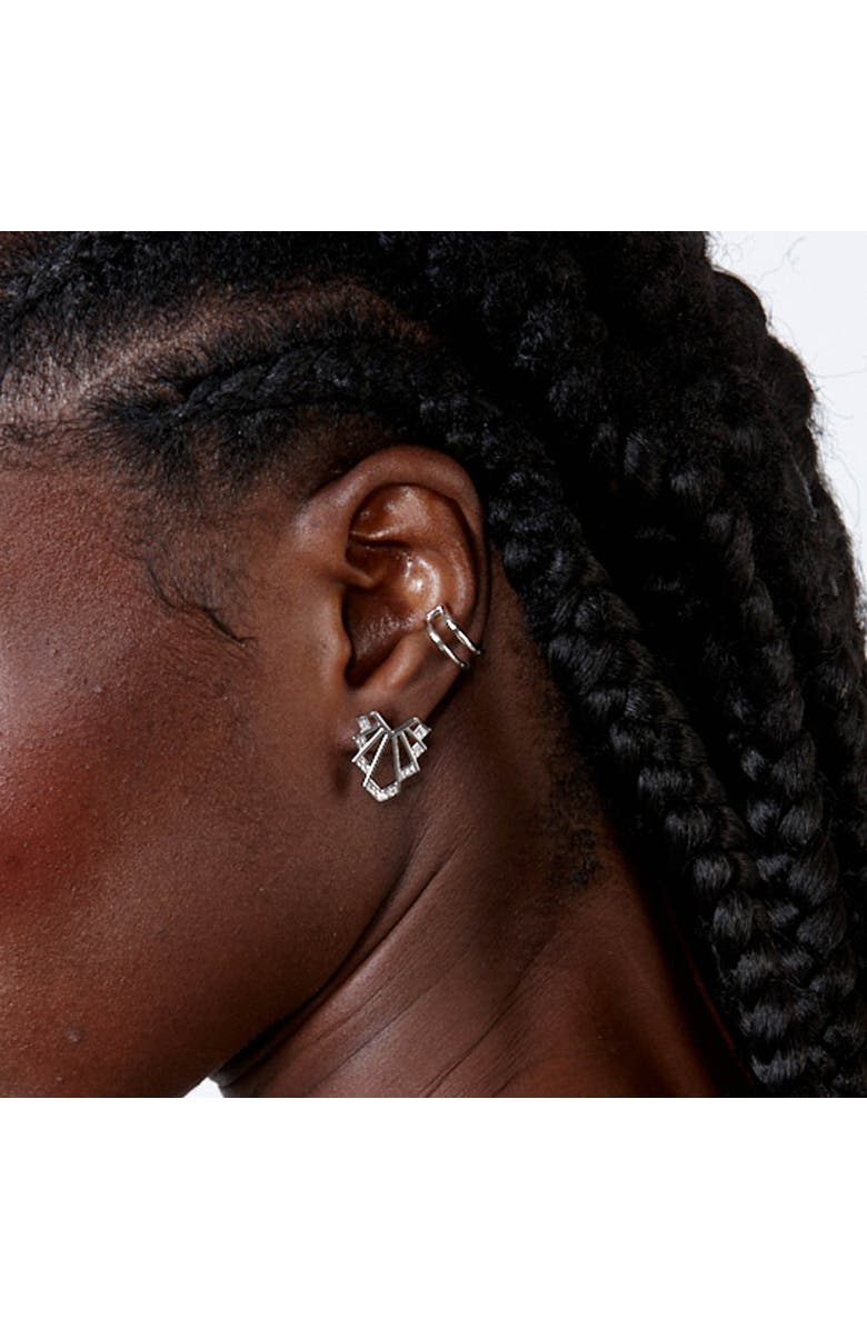 Lucy Quartermaine Chrysler Studs, Alternate, color, Sterling Silver