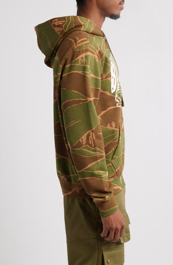 Camo Arch Cotton Graphic Hoodie