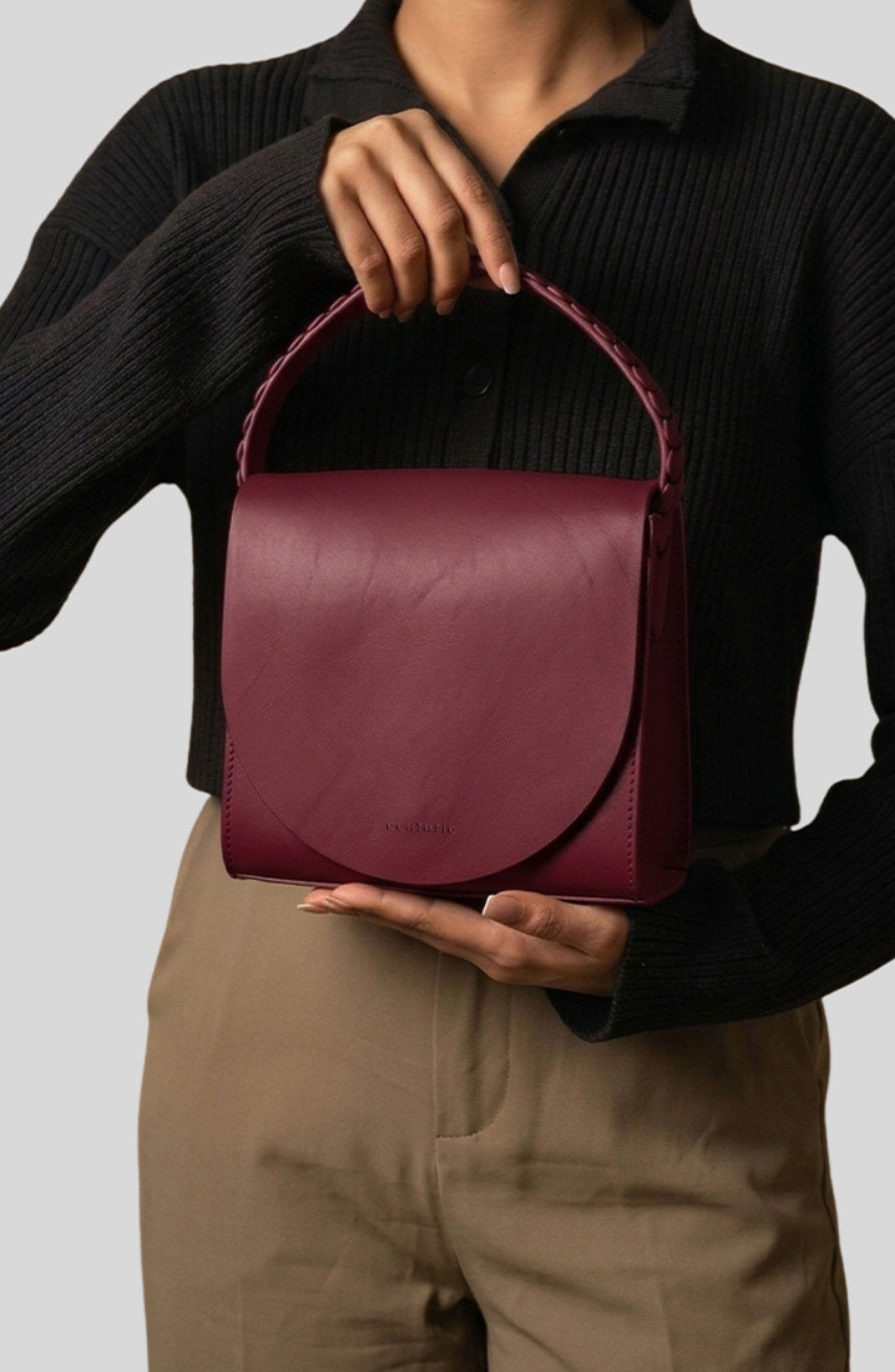 Margaux Leather Crossbody Bag, Alternate, color, WINE