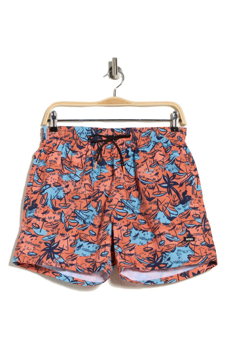 Willow Swim Trunks, Alternate, color, BRIGHT ORANGE