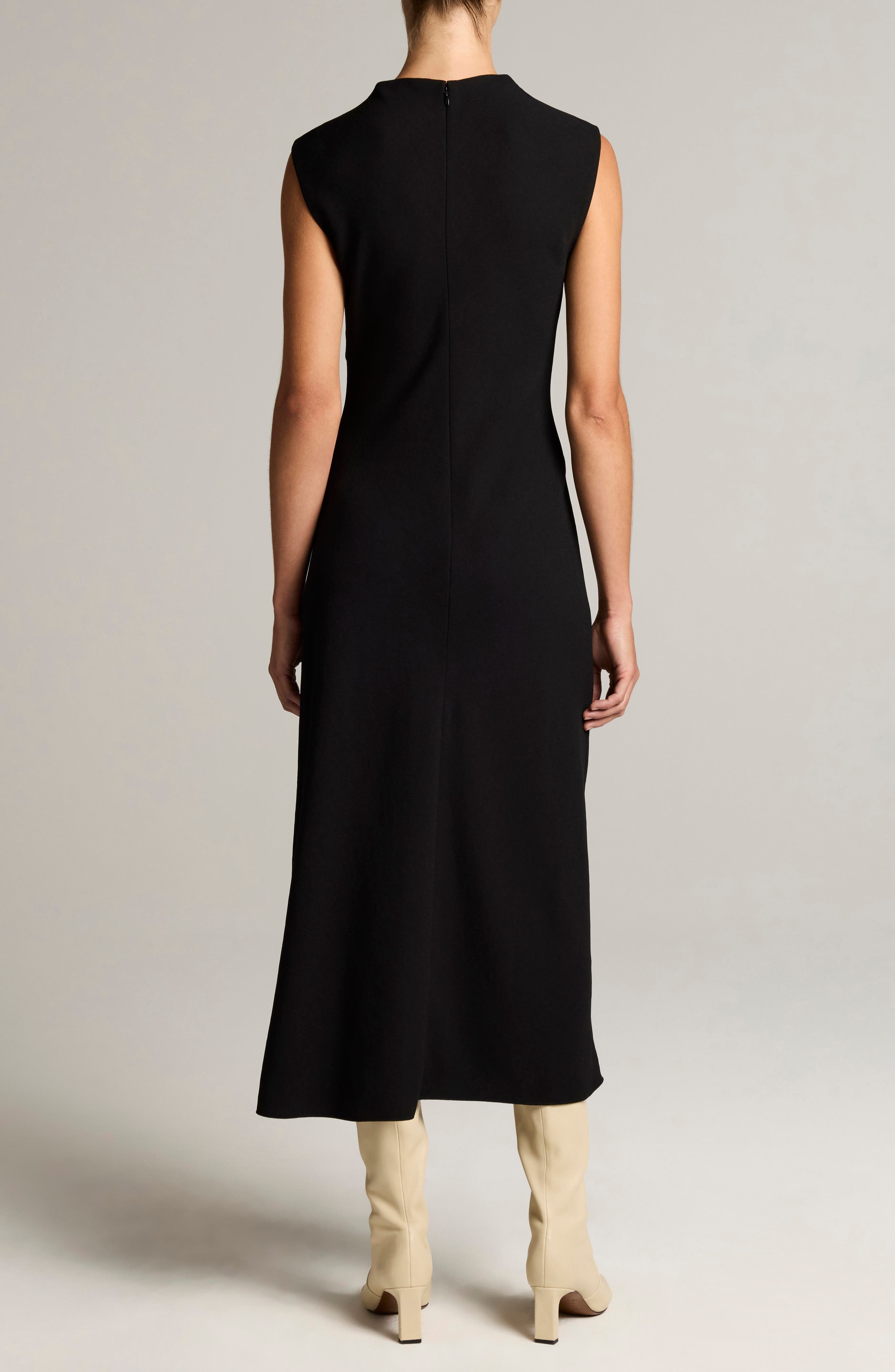 Vince Draped Funnel Neck Dress (Women) | Nordstrom