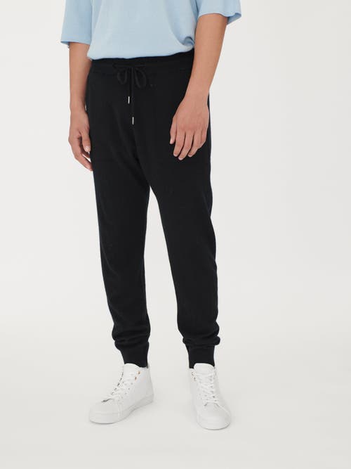 Gobi Mongolian Cashmere Cashmere Jogger In Black