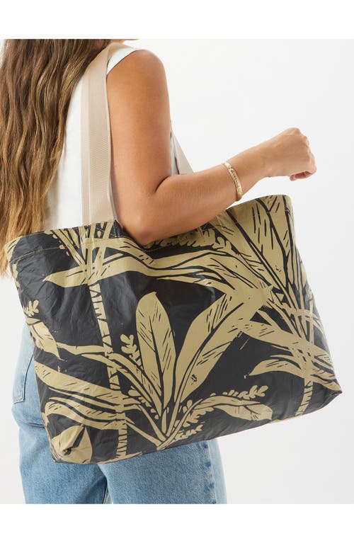 Aloha Collection Ti Leaf Holo Holo Reversible Water Resistant Tyvek® Tote In Multi