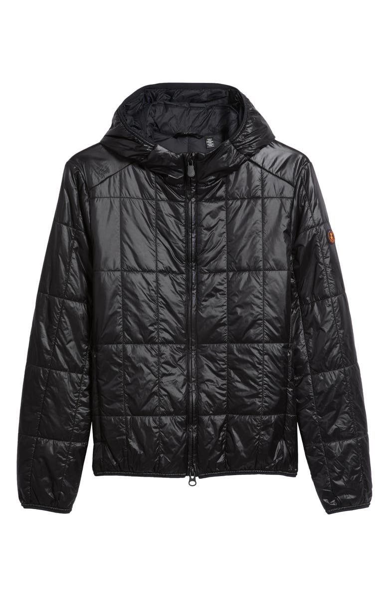 Save The Duck Floyd Water Repellent Puffer Jacket, Alternate, color, Black