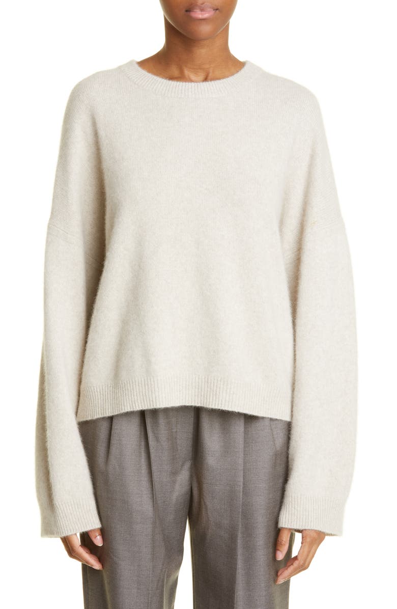 LOULOU DE SAISON Oversize Wool & Yak Blend Sweater, Main, color,