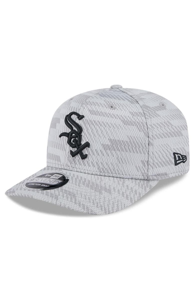 Men's New Era Gray Chicago White Sox 2025 MLB Clubhouse 9SEVENTY Stretch-Snap Hat, Alternate, color, Gray