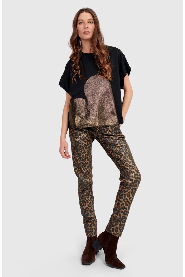 Fierce Iconic Stretch Jeans, Alternate, color, Leopard