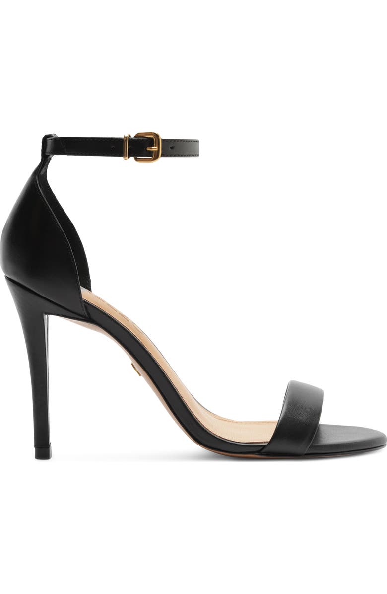 Arezzo Isabelli Ankle Strap Sandal, Alternate, color, Black