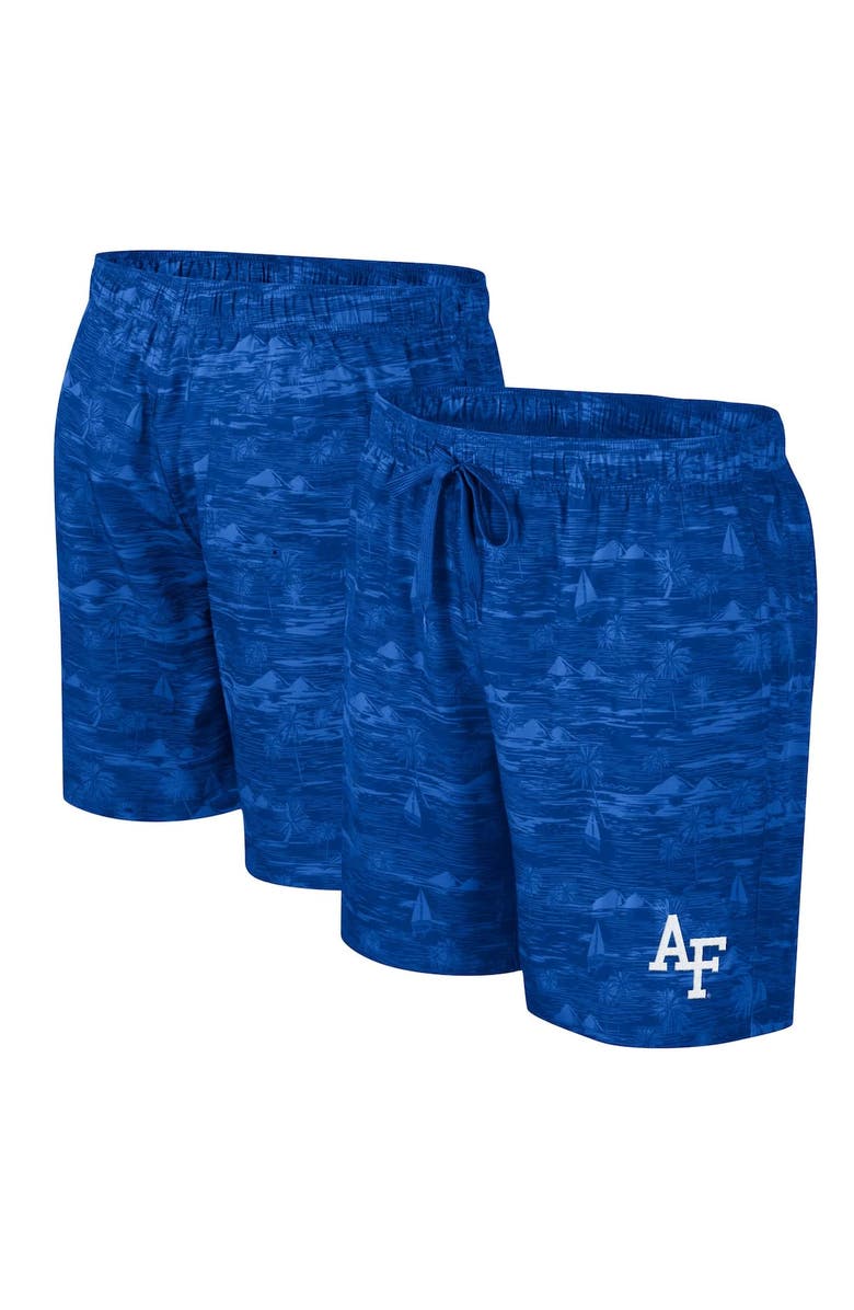 COLOSSEUM Men's Colosseum Royal Air Force Falcons Ozark Swim Shorts, Main, color, Royal