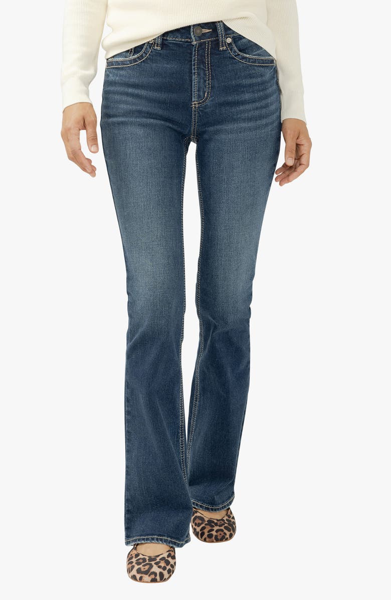 Silver Jeans Co. Avery High Waist Slim Bootcut Jeans, Main, color, 