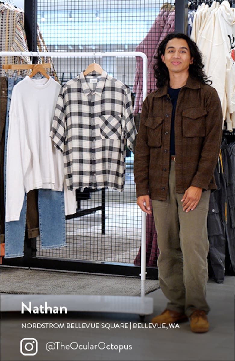 Riker Plaid Short Sleeve Button-Up Shirt, sales video thumbnail