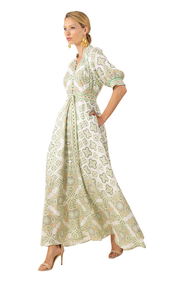 Hale Bob Naya Linen Maxi Dress, Alternate, color,