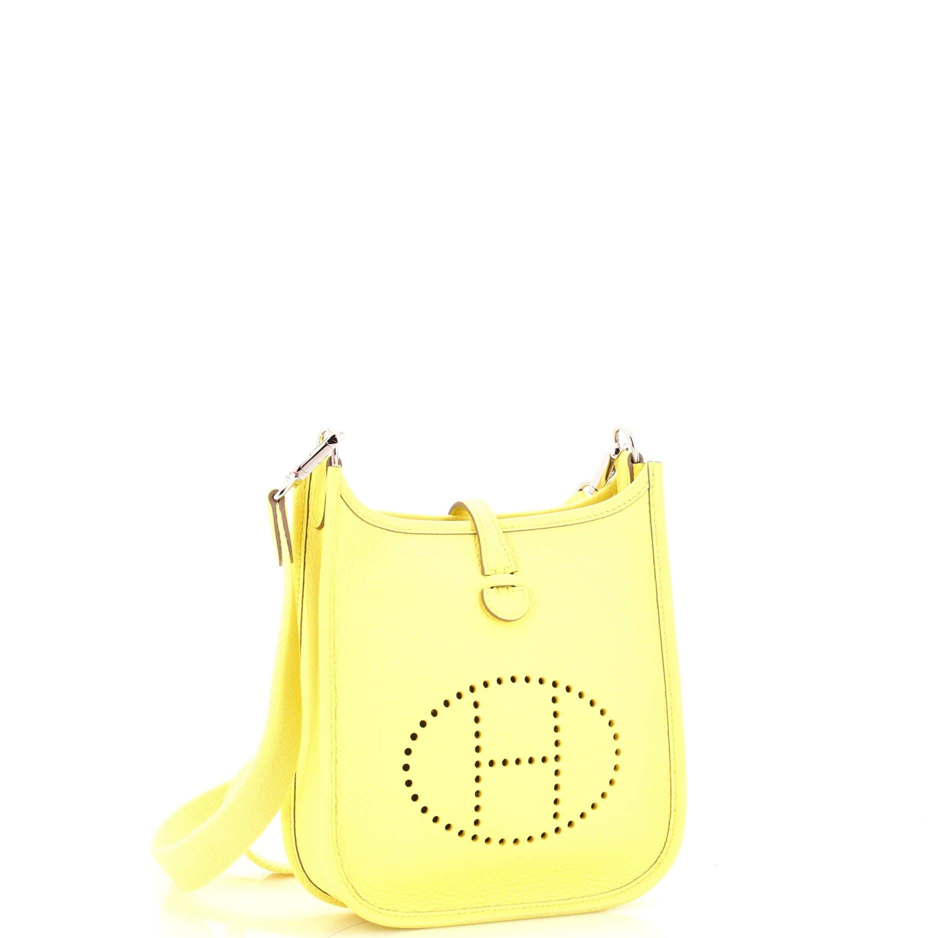 Pre-Owned Hermes Evelyne Bag Gen III Clemence TPM, Alternate, color, Lime