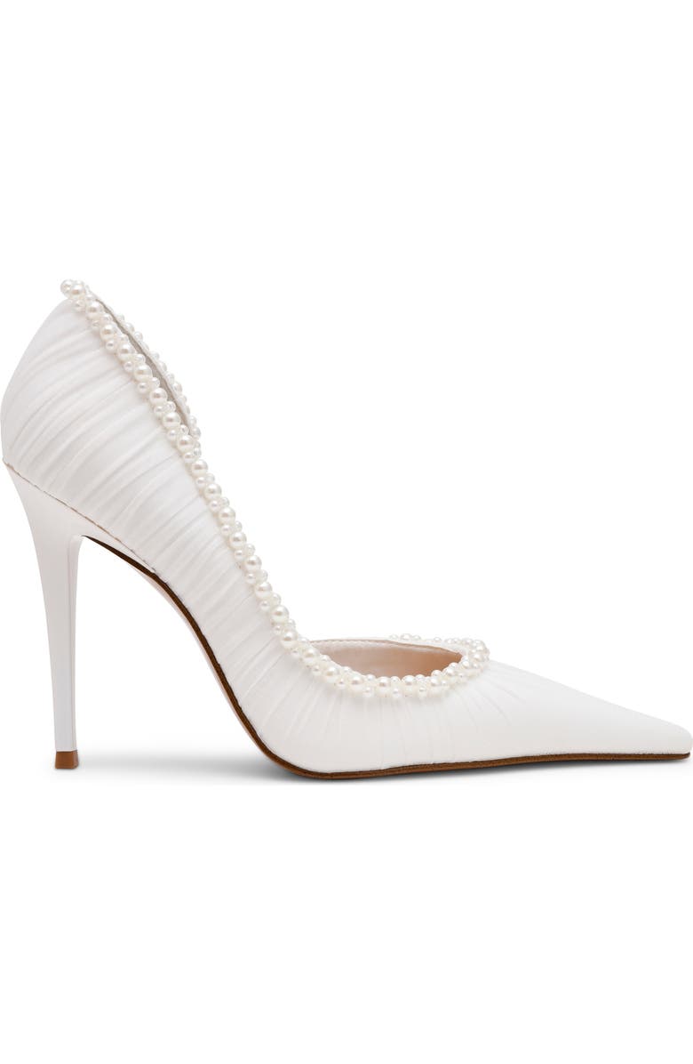 Steve Madden Elegant Half d'Orsay Pump, Alternate, color, Ivory Mesh