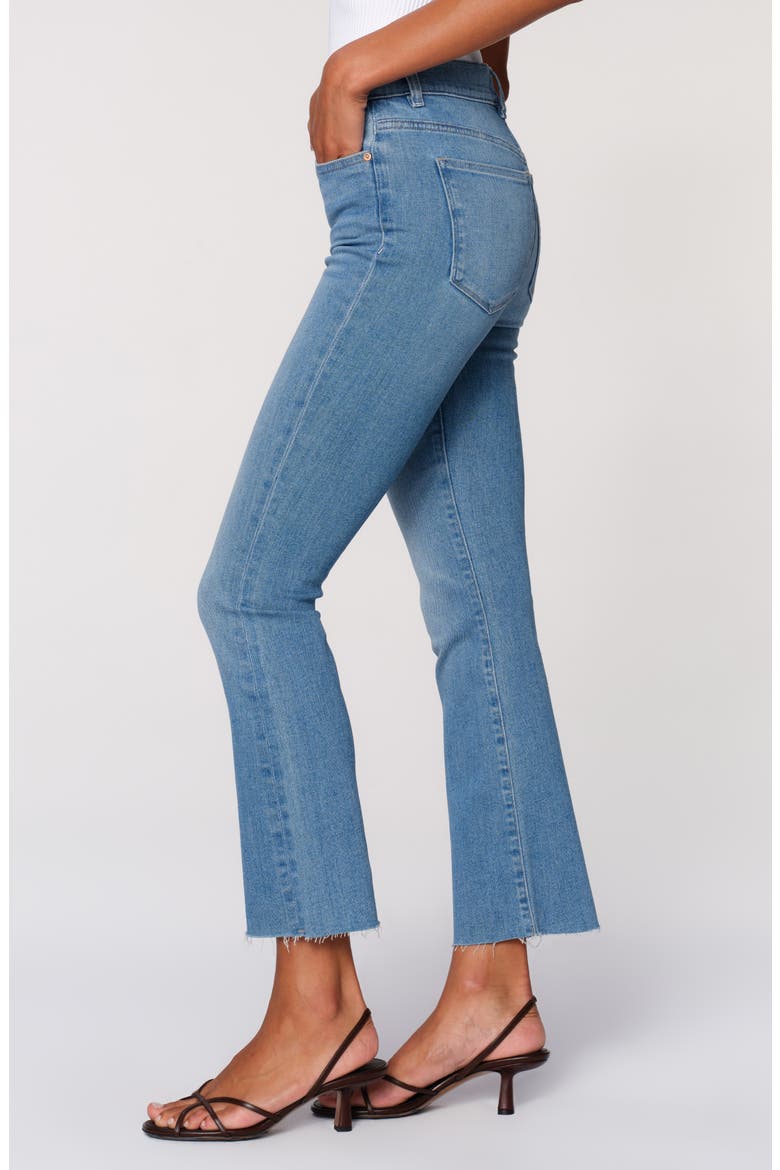 Bridget Instasculpt Raw Hem High Waist Ankle Bootcut Jeans, Alternate, color, EAST PORT