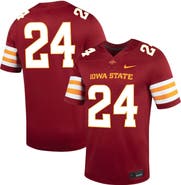 Nike Men's Nike #24 Cardinal Iowa State Cyclones Untouchable Football Jersey