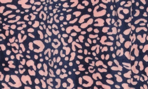 Tart Velvet Ginnie Long Pajamas In Blossom Graphic Leopard