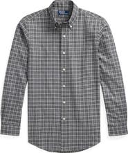 Polo Ralph Lauren Classic Fit Plaid Cotton Twill Button-Up Shirt