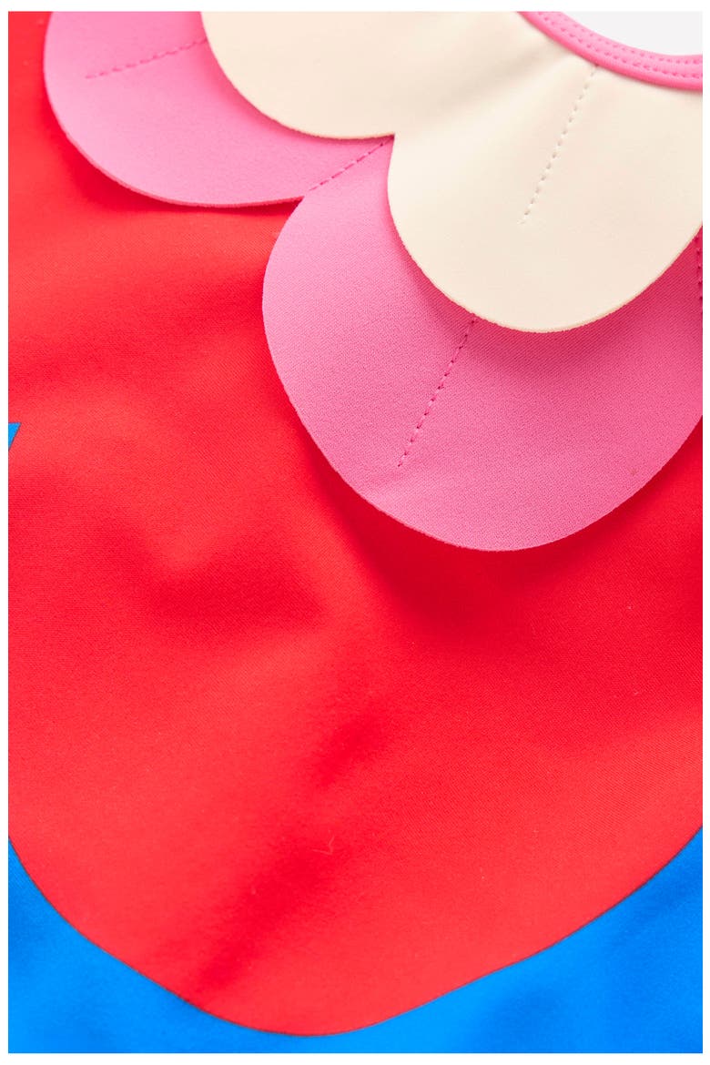 Kids' Flower Appliqué One-Piece Swimsuit, Alternate, color, CUT OUT FLOWER