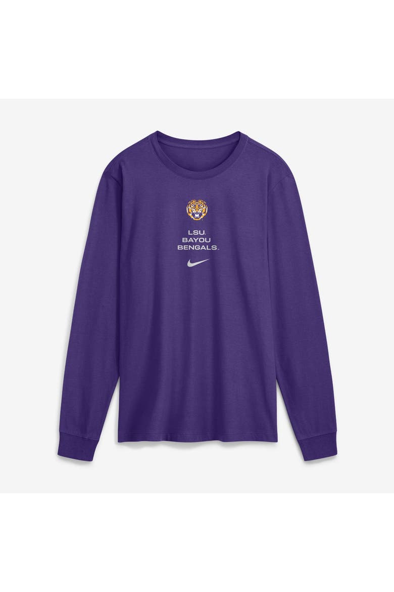 Men's Nike Purple LSU Tigers 2026 Sideline Dri-FIT Long Sleeve T-Shirt, Main, color, Purple