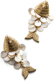 BaubleBar Ripple Effect Fish Statement Earrings