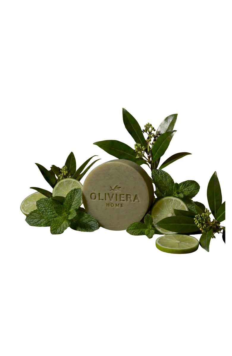 Oliviera Home Peppermint Bar Soap Trio, Main, color, White