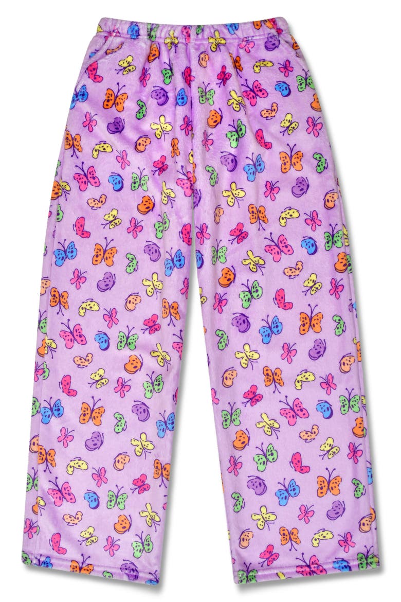 Kids' Bright Butterflies Pajama Pants, Main, color, PURPLE MULTI