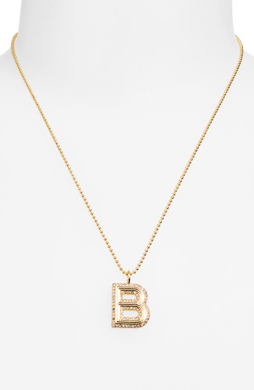 Baublebar Arianna Initial Pendant Necklace In Gold