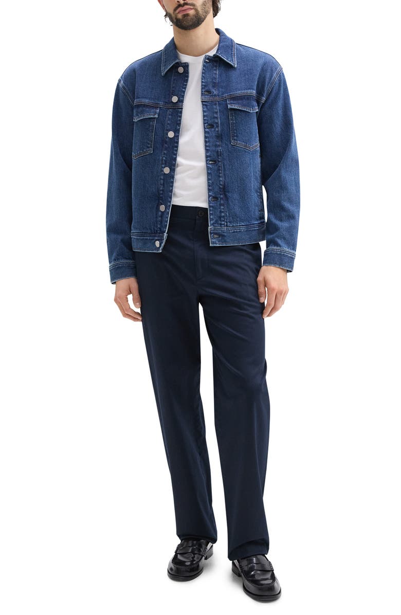 Theory City Stretch Denim Trucker Jacket, Alternate, color, 