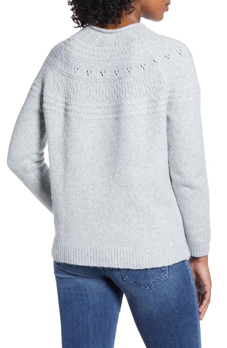Caslon<sup>®</sup> Stitch Detail Pullover, Alternate, color, 