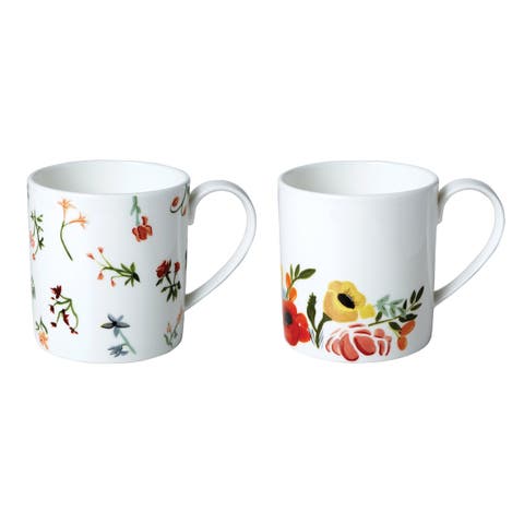 Language of Flowers Set of Two Mugs