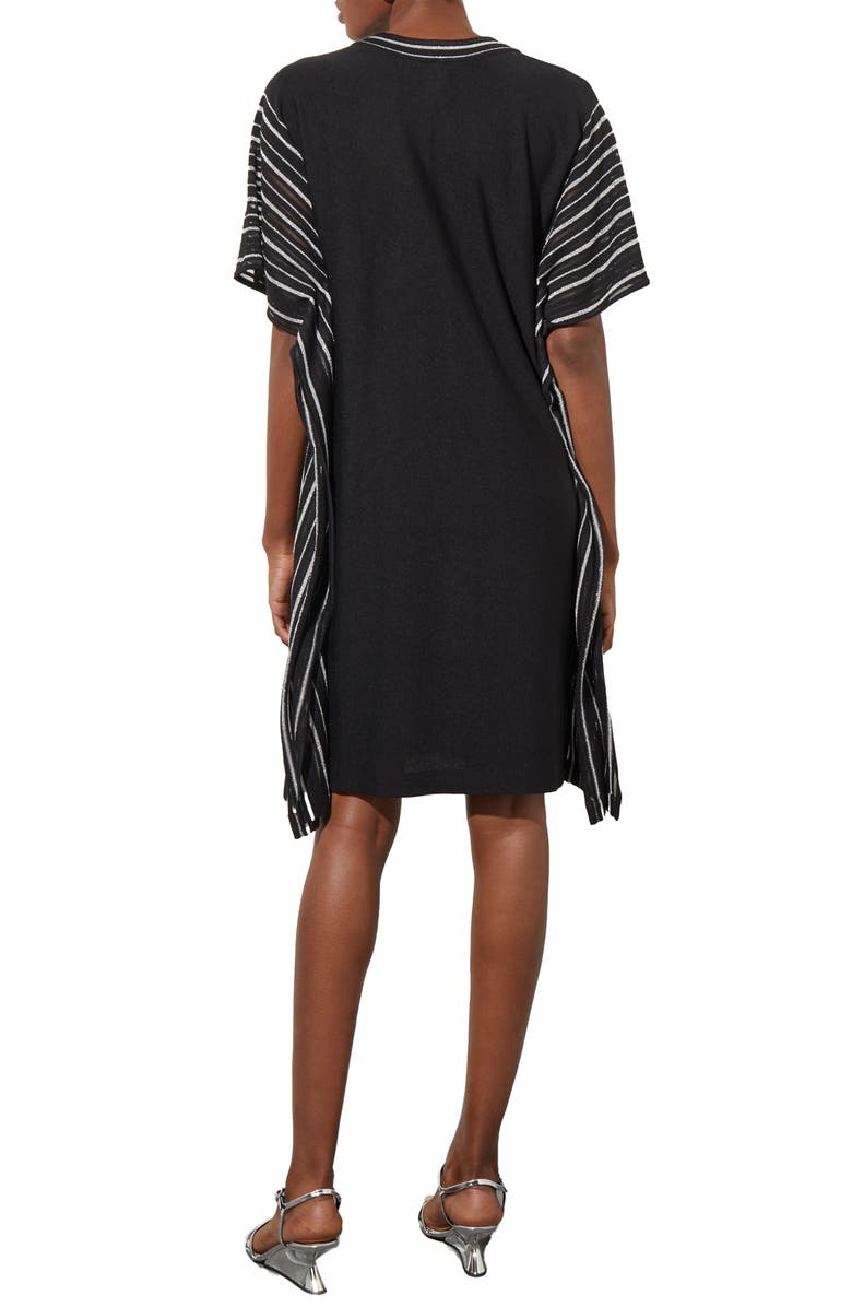 Ming Wang Shimmer Stripe Knit Dress, Alternate, color,