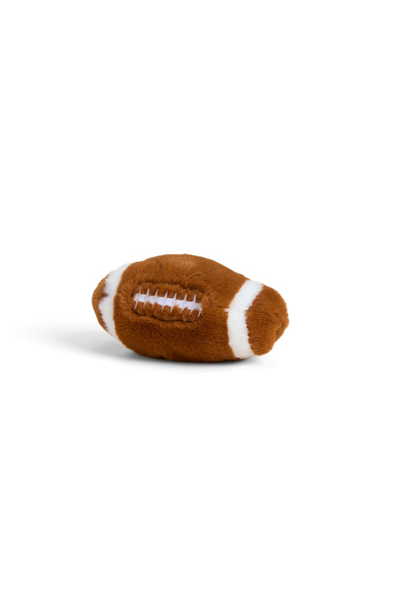 Football Junior Plush Toy, Main, color, Dark Brown