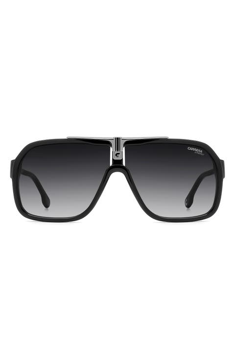 64mm Oversize Gradient Navigator Sunglasses