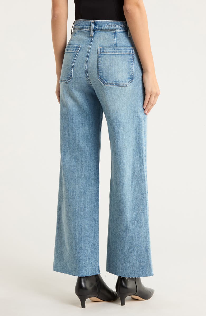 Favorite Daughter x 'Nobody Wants This' Mischa Super High Waist Wide Leg Jeans, Alternate, color, Monterey