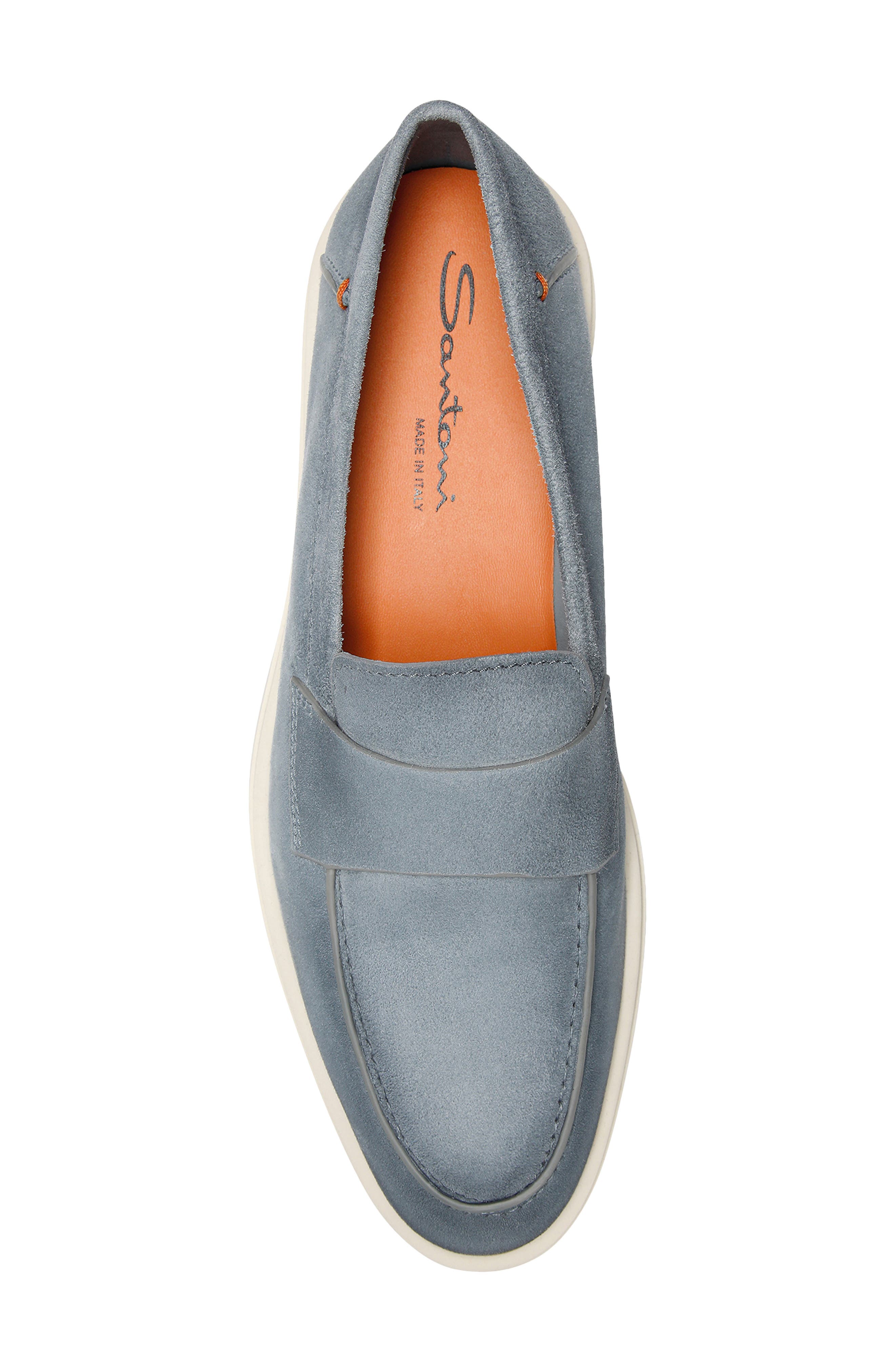 Santoni Revolve Loafer, Alternate, color, Grey